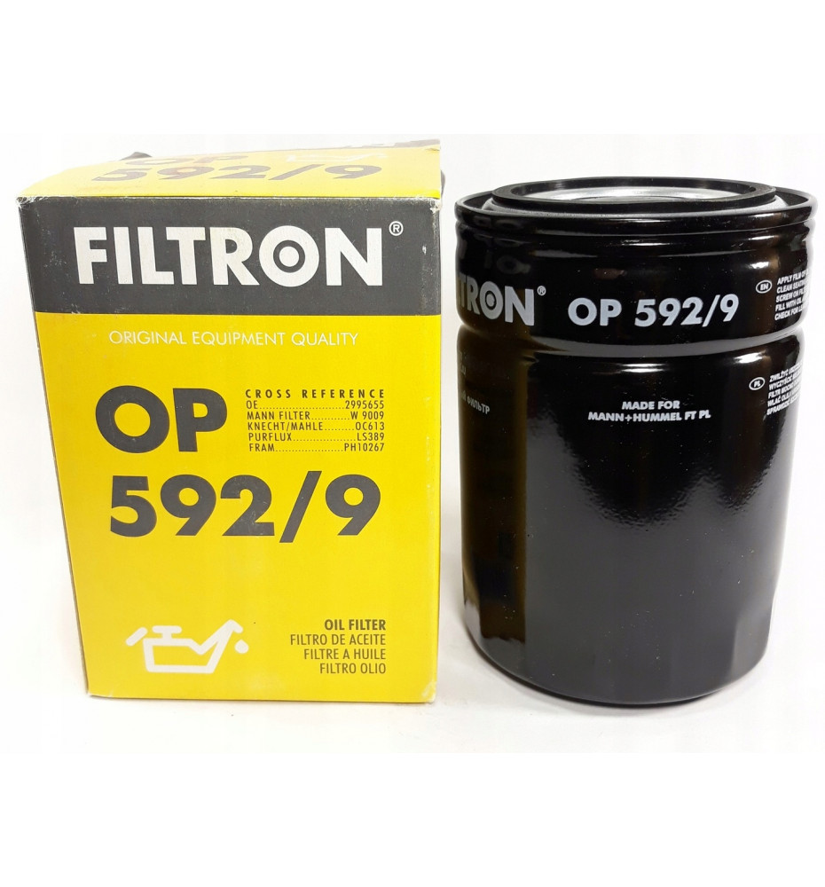 FILTR OLEJU - Filtron OP 592/9