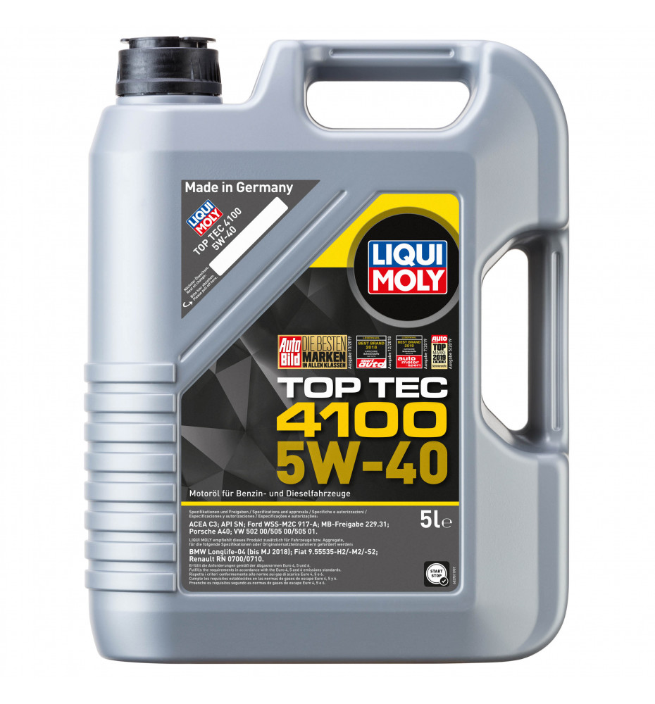 LIQUI MOLY 9511 5L Top Tec 4100 5W40 POMPOWTRYSKI