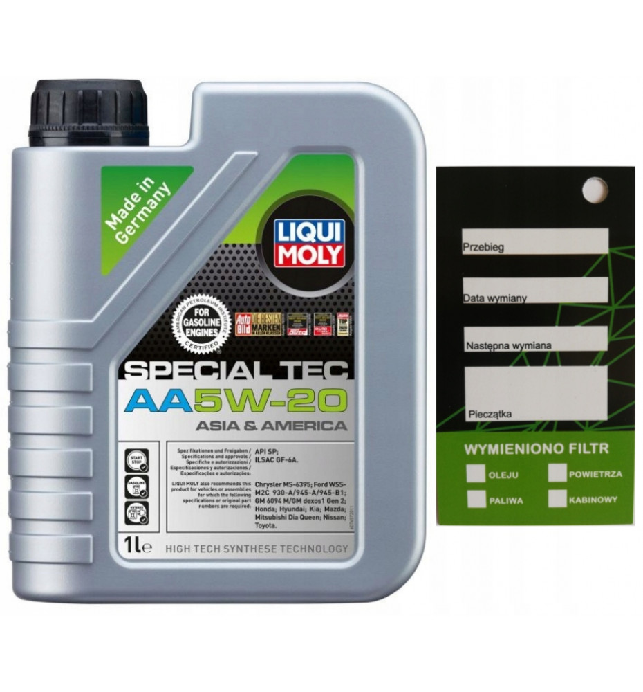LIQUI MOLY OLEJ SPECIAL TEC AA 5W-20 1l - 20792