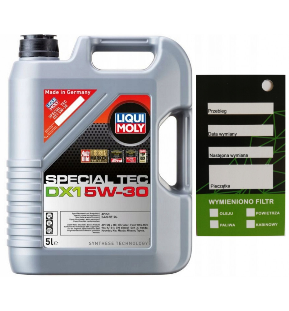 LIQUI MOLY OLEJ SPECIAL TEC DX1 5W-30 5l - 20969