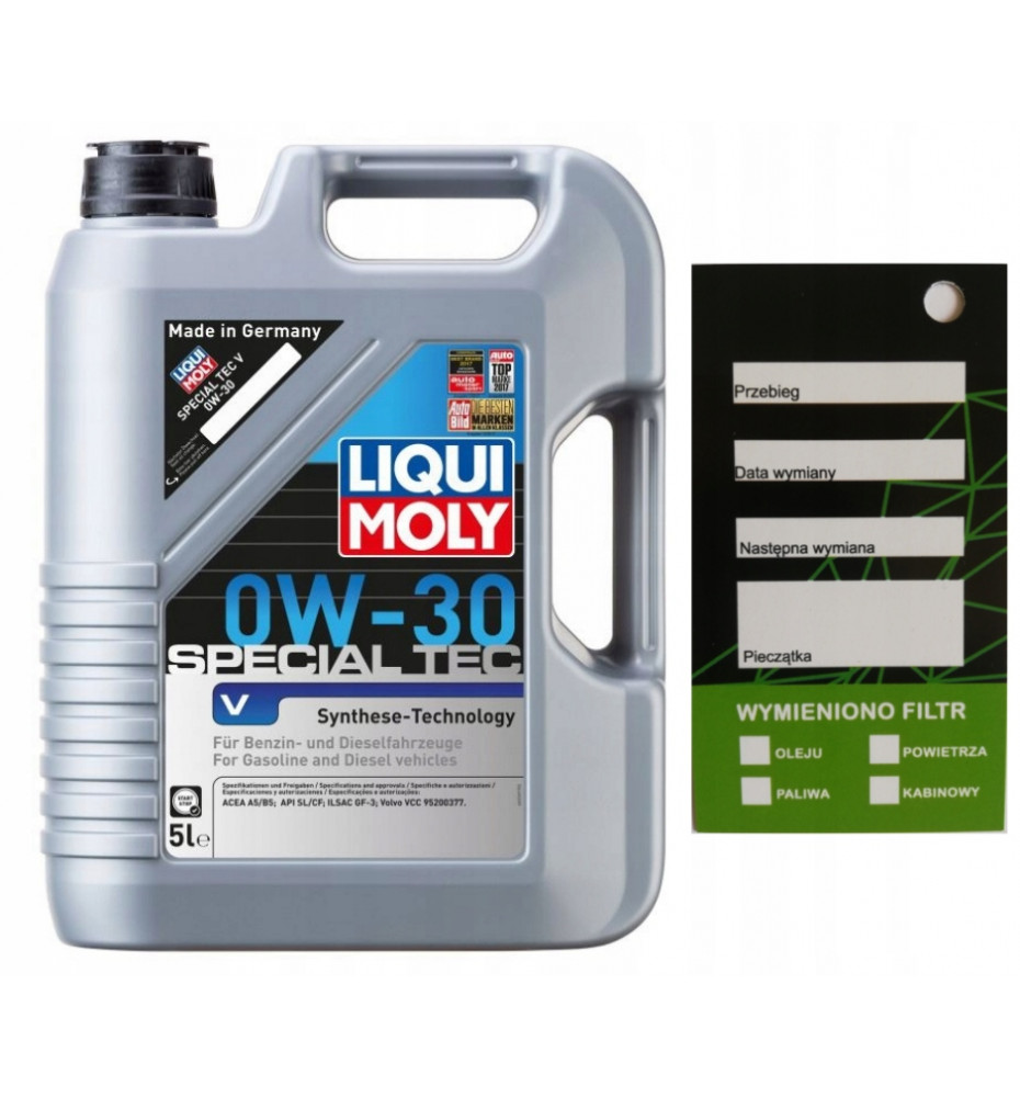LIQUI MOLY OLEJ SPECIAL TEC V 0W-30 5l - 2853