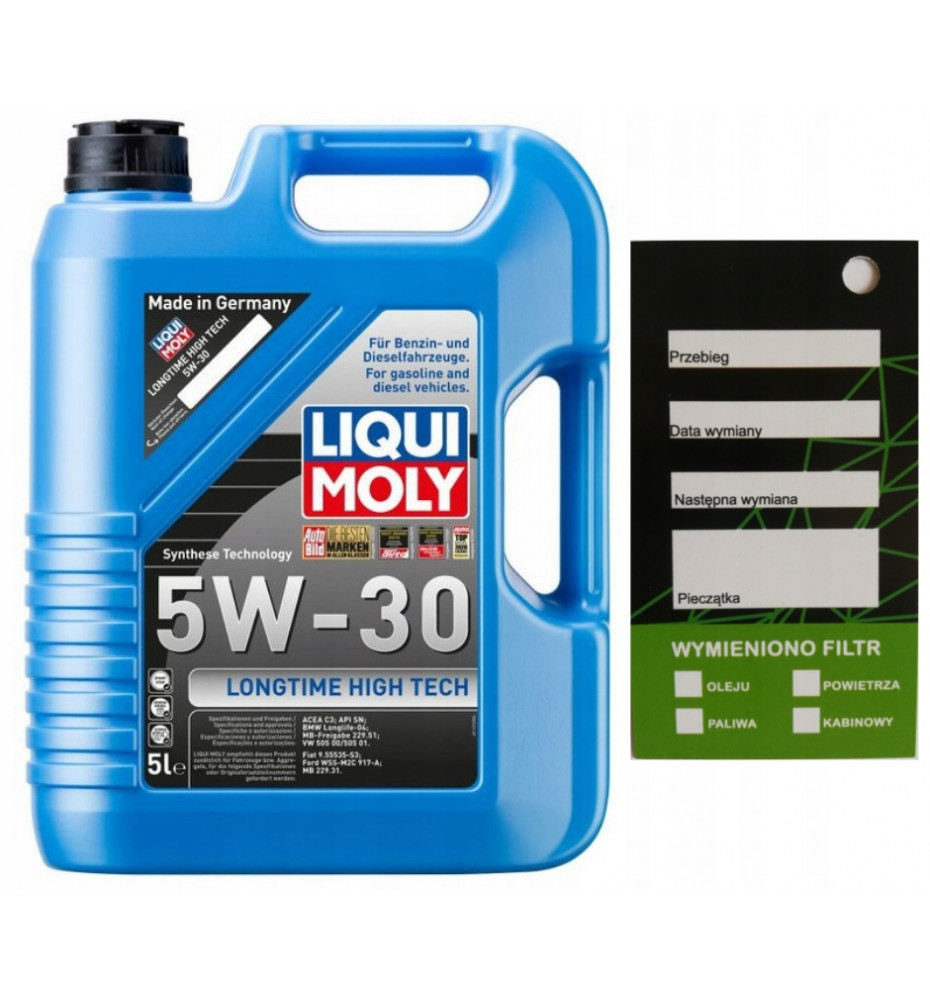 LIQUI MOLY OLEJ LONGTIME HIGH TECH 5W-30 5l - 9507