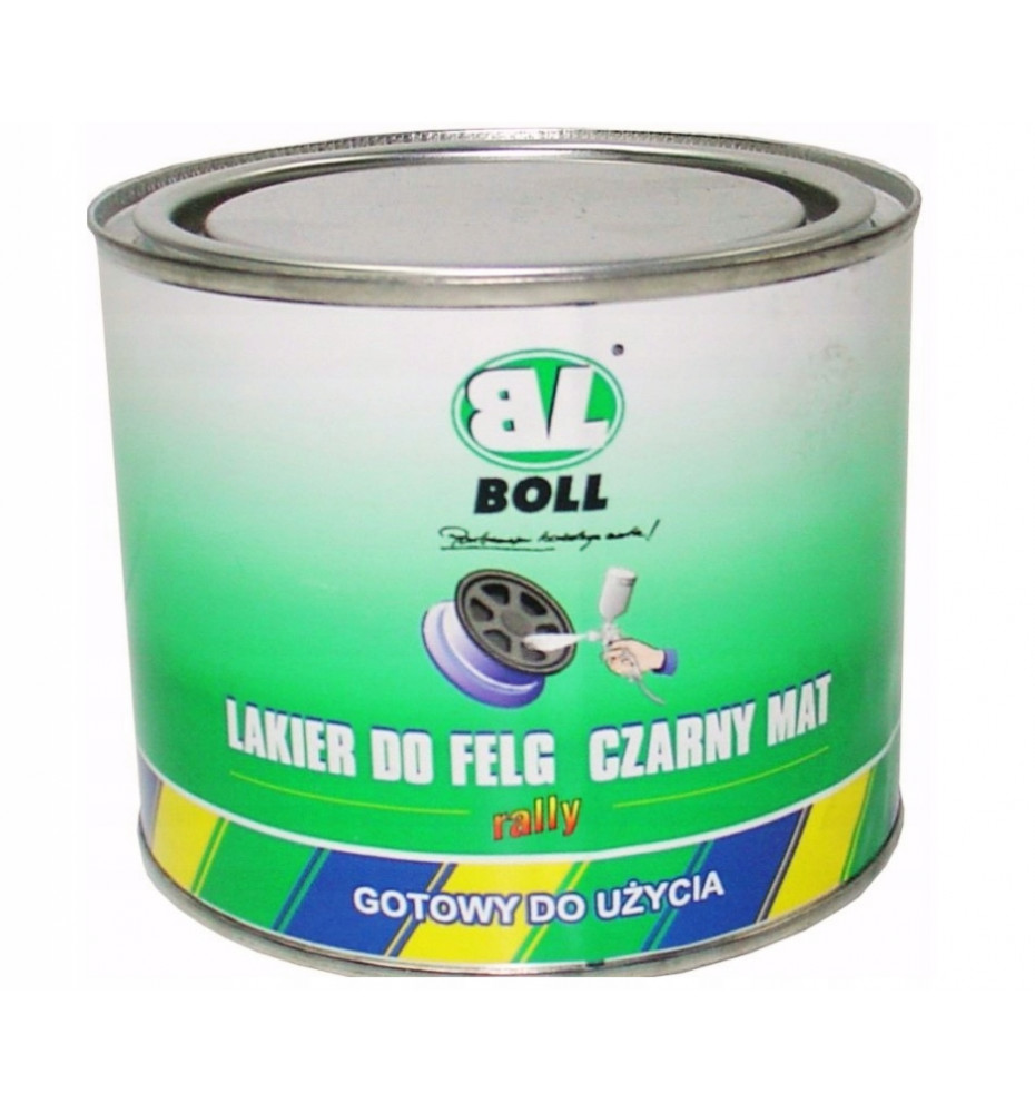Lakier do felg czarny mat Boll 0,5l