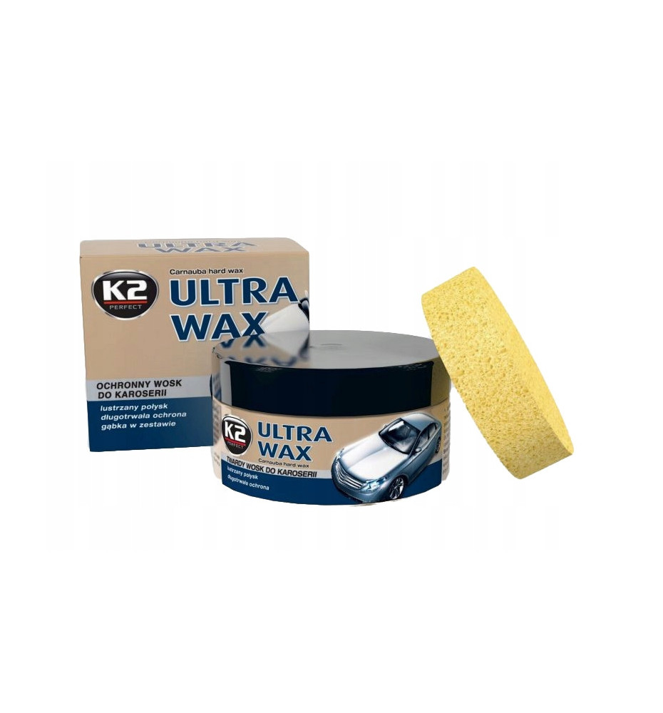 K2 ULTRA WAX PASTA WOSKOWA Z GĄBKĄ WOSK CARNAUBA