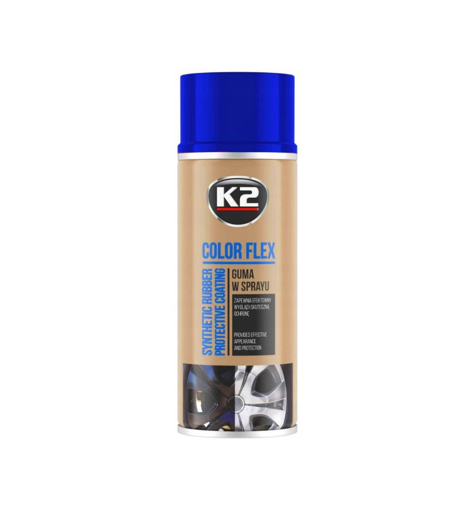K2 COLOR FLEX GUMA W SPRAYU - NIEBIESKI 400 ml