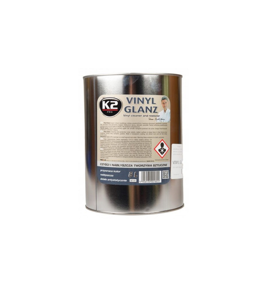 K2 VINYL GLANZ NABŁYSZCZACZ OPON PLASTIKU GUMY 5L