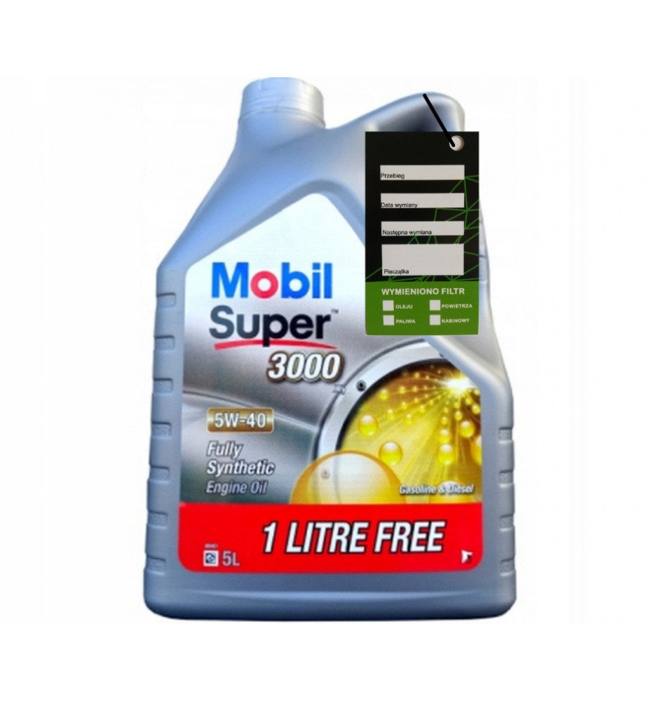 OLEJ MOBIL 3000 X1 5W-40 5W40 5L + ZAWIESZKA