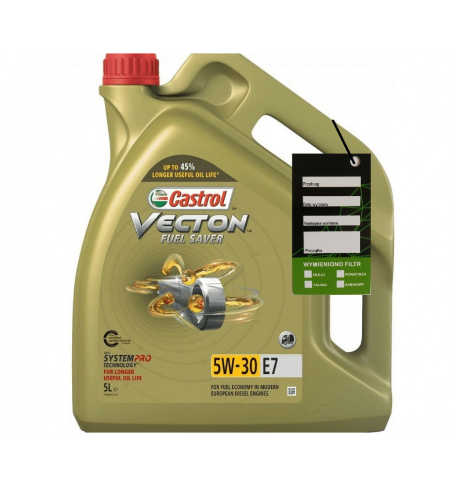OLEJ SILNIKOWY CASTROL VECTON FS E7 5W-30 5L