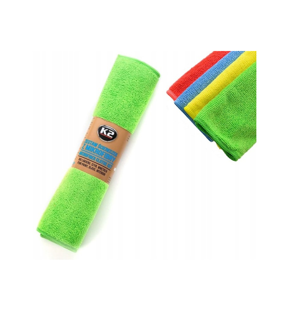 K2 MIKROFIBRA ZESTAW ŚCIERECZEK Z MIKROFIBRY 4 szt