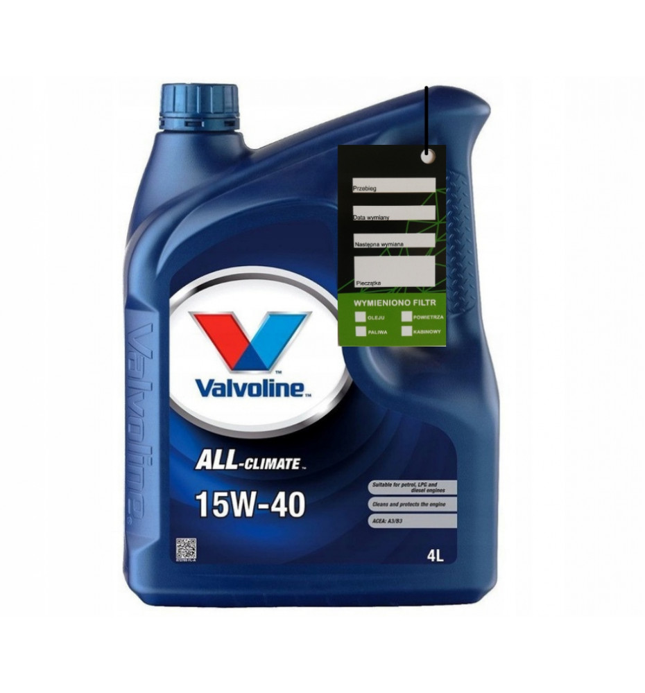 VALVOLINE ALL-CLIMATE 15W/40 OLEJ 15W-40 4L