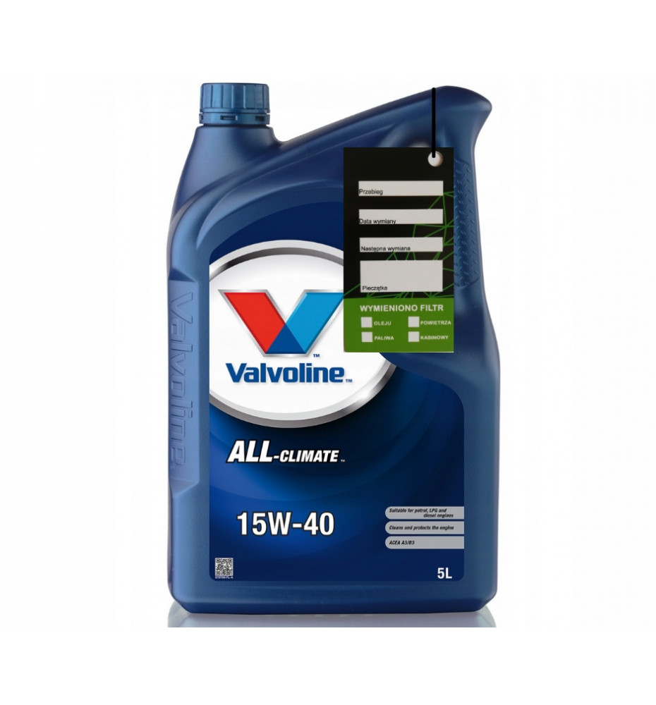 VALVOLINE ALL-CLIMATE 15W/40 OLEJ 15W-40 5L