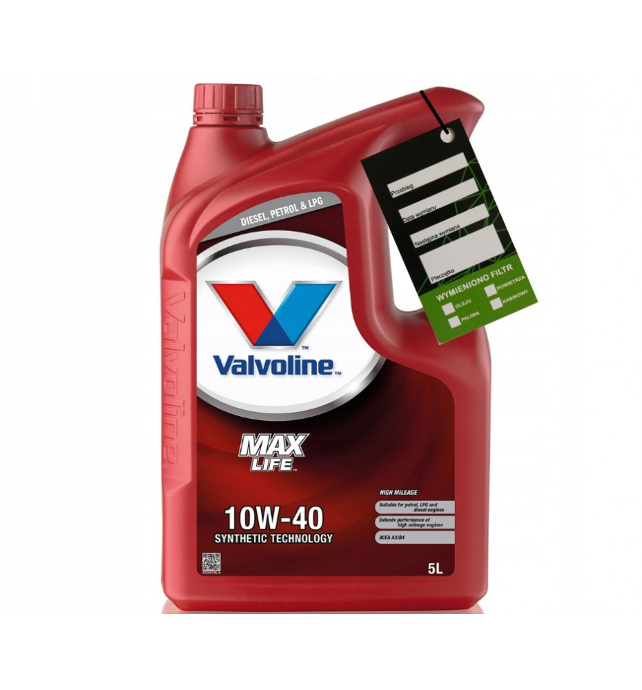 VALVOLINE MAXLIFE 10W40 5L
