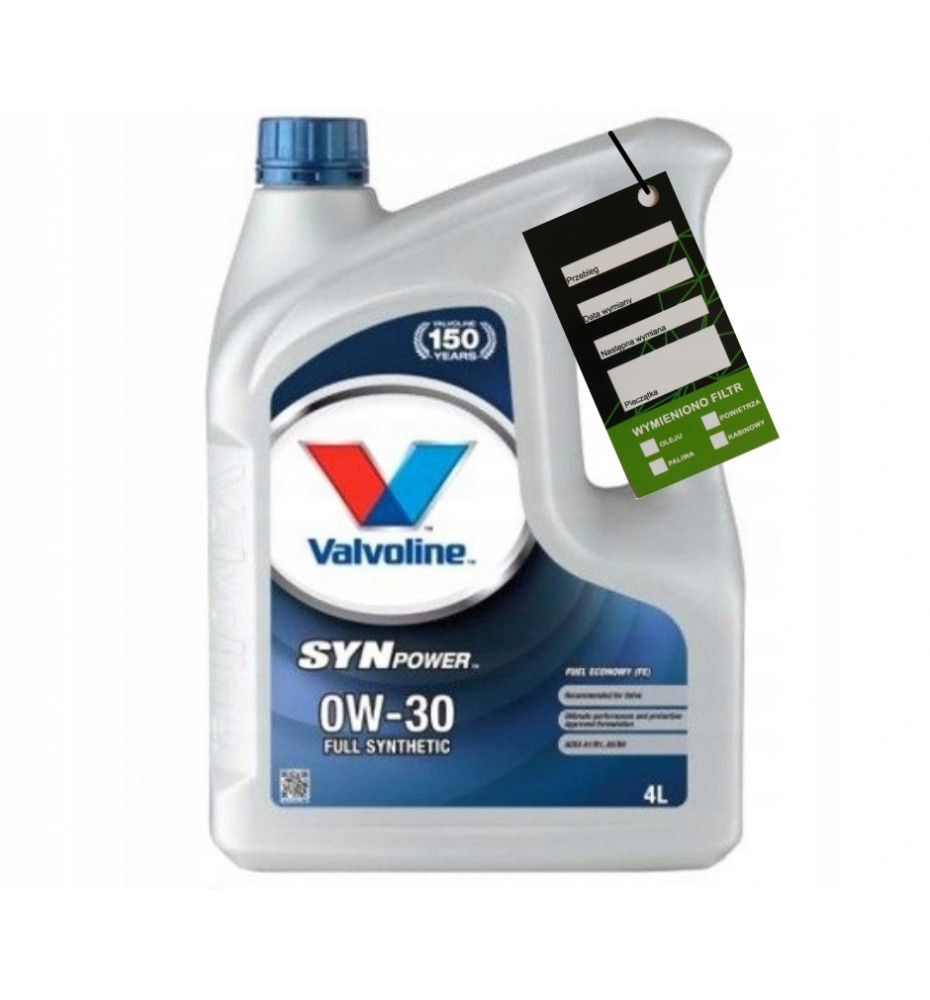 Olej silnikowy Valvoline SynPower FE 0W30 4L