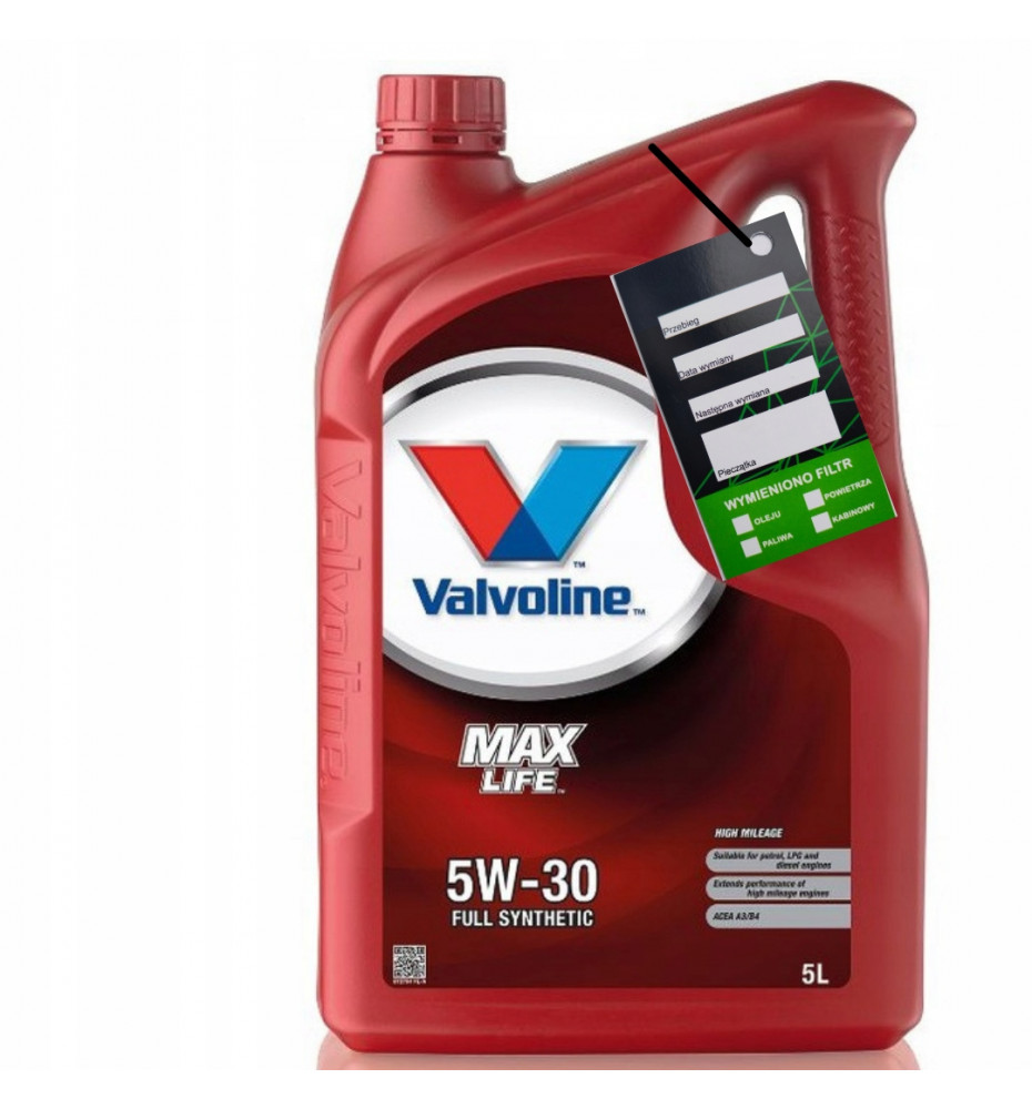 VALVOLINE MAXLIFE 5W30 5L