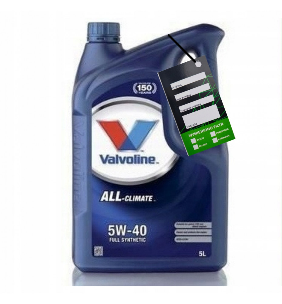 OLEJ SILNIKOWY 5W-40 5L ALLCLIMATE D VALVOLINE