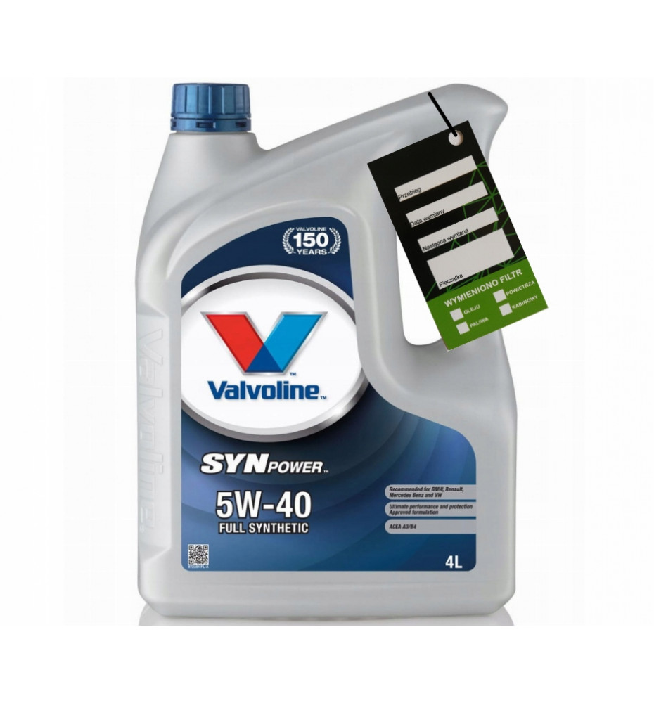 Valvoline Synpower 5W40 4L