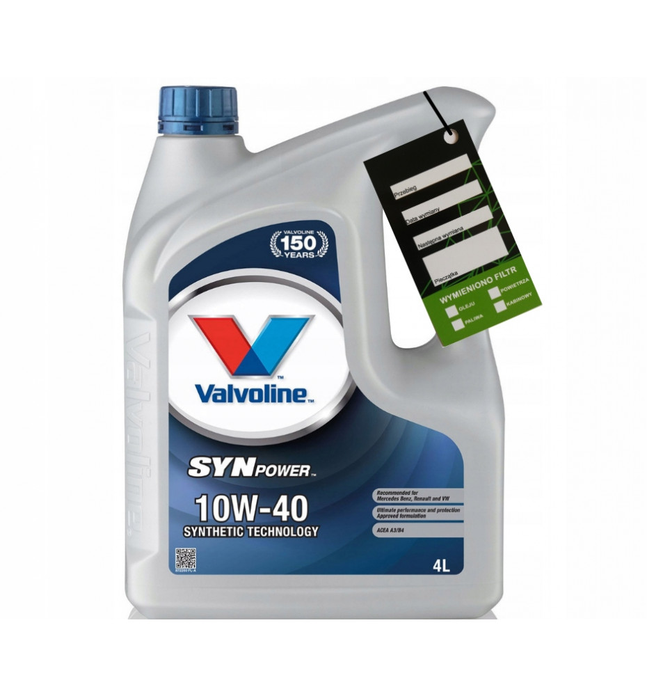 OLEJ VALVOLINE SYNPOWER 10W40 4L