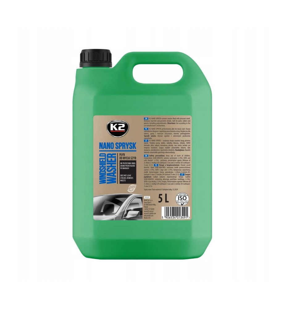 Letni płyn do spryskiwaczy K2 5L nano sprysk