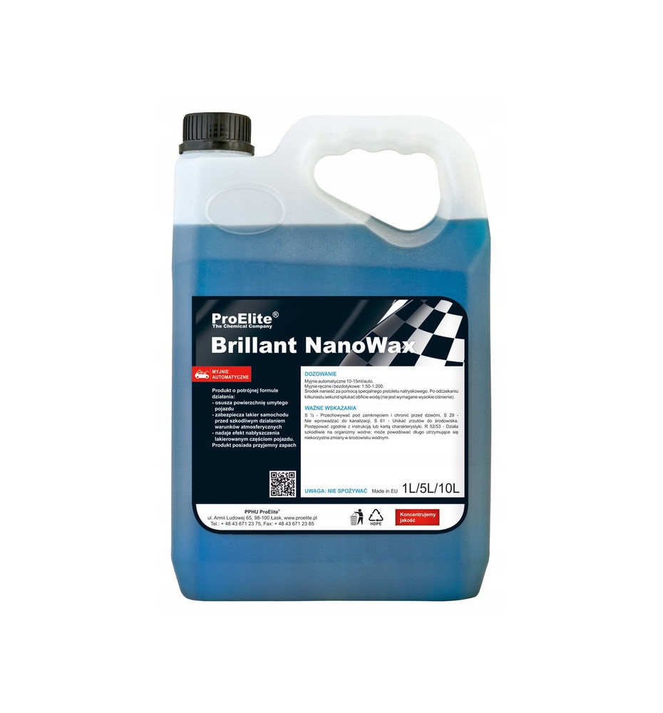 Brillant Nano Wax 5L - WOSK NA MOKRO ProElite